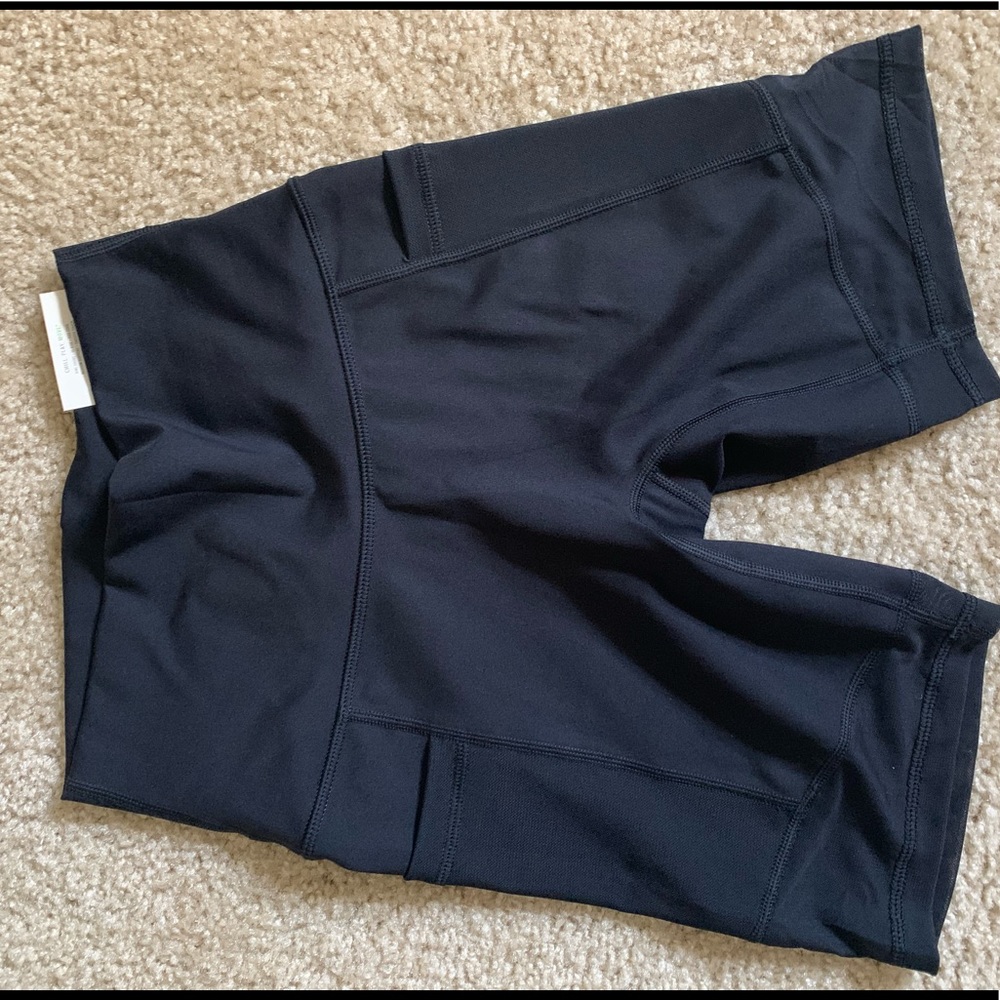 AERIE Black Mesh Biker Shorts